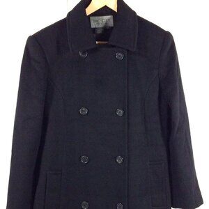 Bromley Collection Womens Black Wool Peacoat. Size XL. Same Day Shipping.